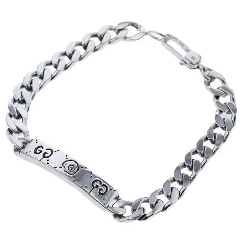 gucci curb chain bracelet|Gucci ghost chain bracelet.